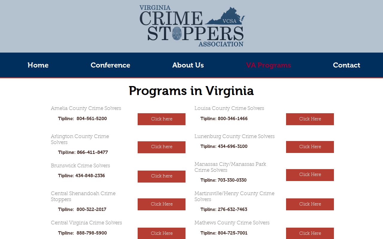Bedford County wanted warrant tip program: Central Virginia Crime Stoppers regional programs